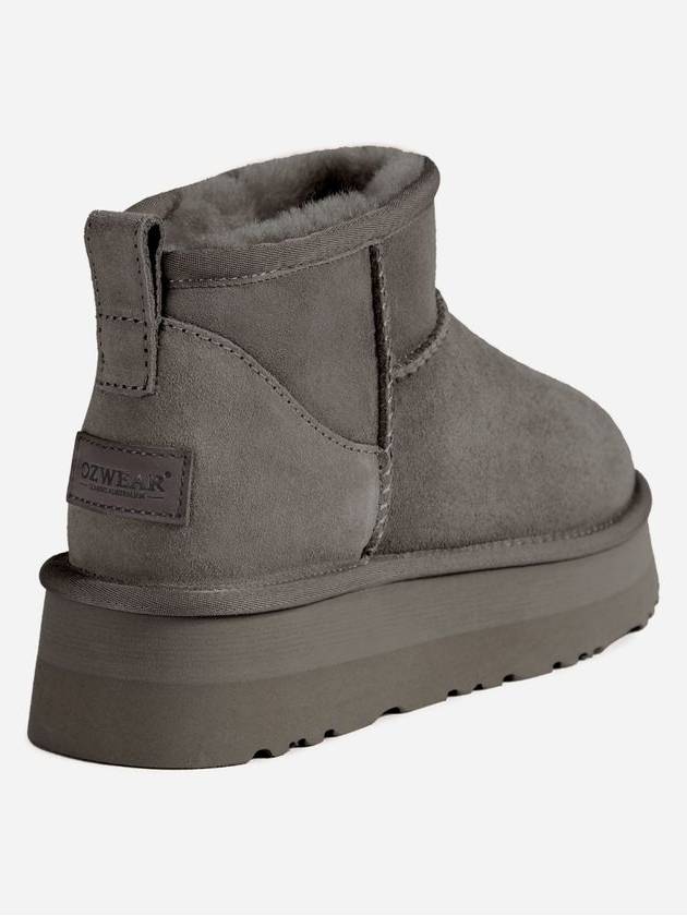 Classic Platform Ultra Mini Winter Boots Grey - OZWEAR UGG - BALAAN 5