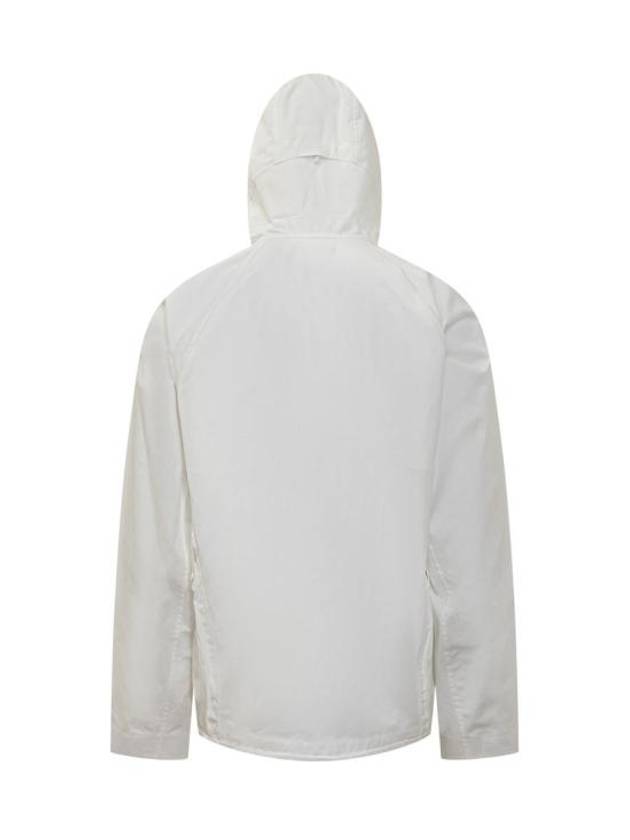 Metropolis Series HyST Hooded Jacket White - CP COMPANY - BALAAN 3