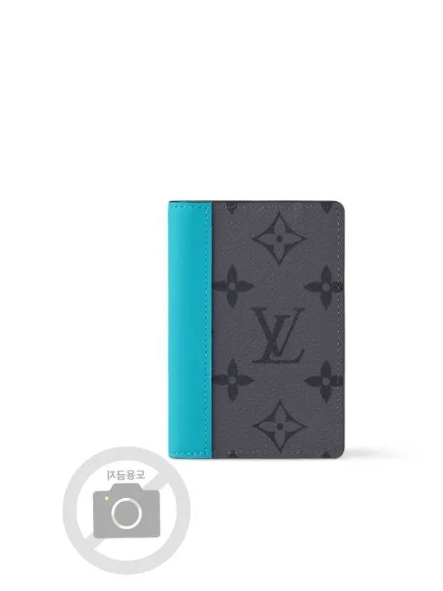 Monogram Pocket Organizer Card Holder Turquoise Gray - LOUIS VUITTON - BALAAN 3