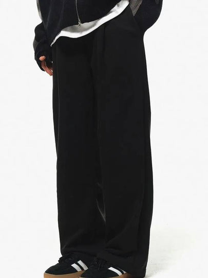 Essential Wide One Tuck Track Pants Black - CPGN STUDIO - BALAAN 2