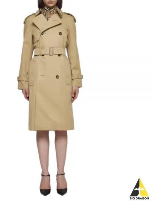 Notched Lapel Trench Coat Beige - BURBERRY - BALAAN 2