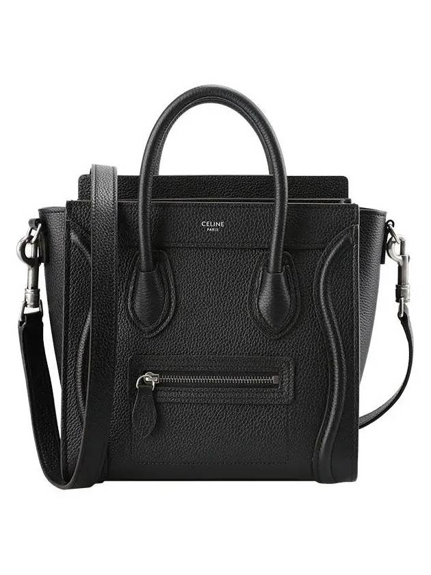 Luggage Nano Tote Bag Black - CELINE - BALAAN 2