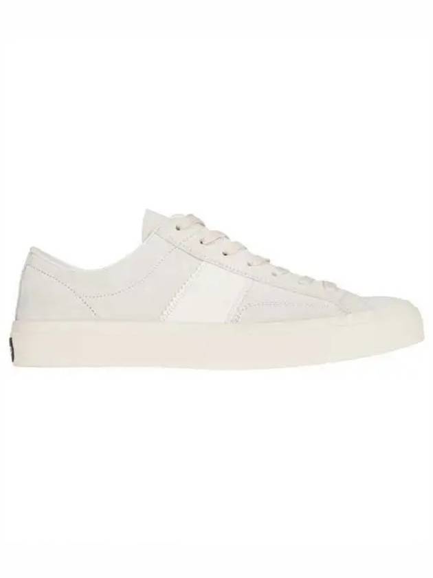 Suede Low Top Sneakers Marble Cream - TOM FORD - BALAAN 2