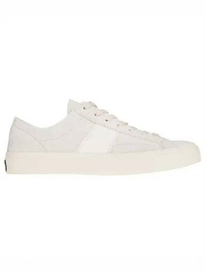 Suede Low Top Sneakers Marble Cream - TOM FORD - BALAAN 2