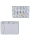 Matelasse Nappa Leather Card Wallet Grey - MIU MIU - BALAAN 2