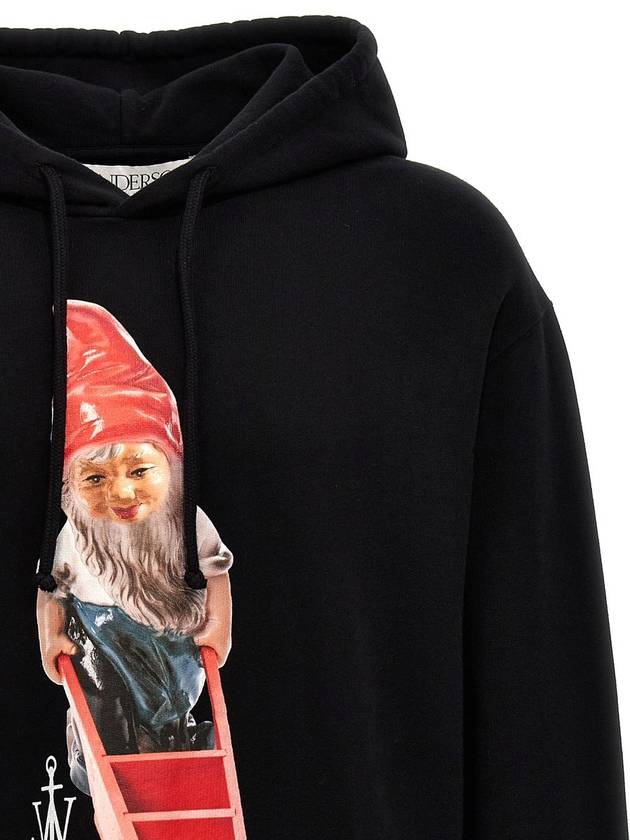 Gnome Print Hoodie Black - JW ANDERSON - BALAAN 4