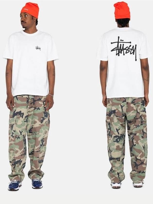 Basic Short Sleeve T-Shirt White - STUSSY - BALAAN 4