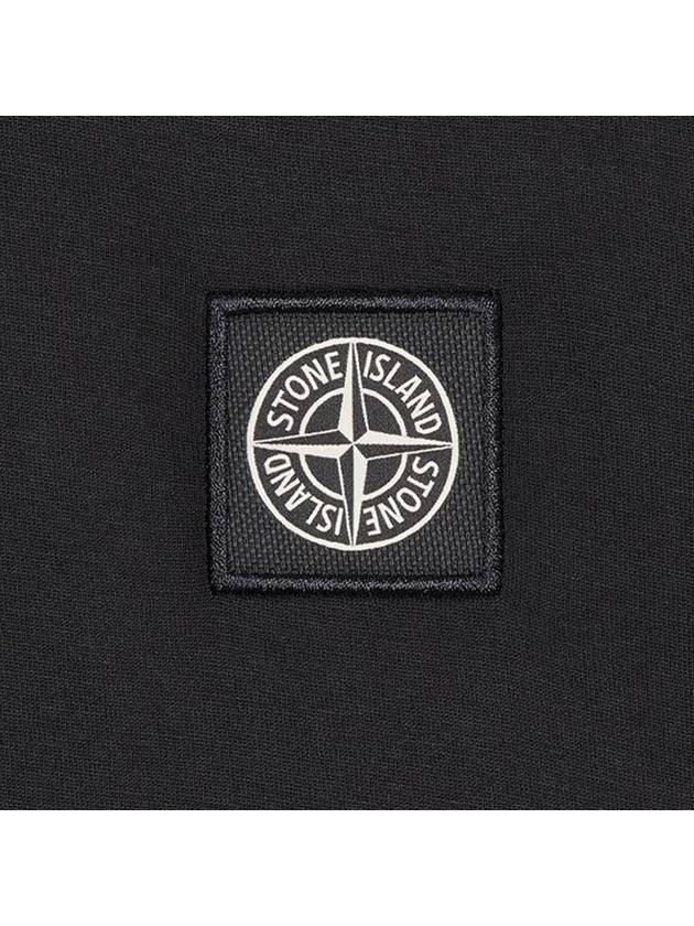 Logo Patch Short Sleeve T-Shirt Black - STONE ISLAND - BALAAN 5