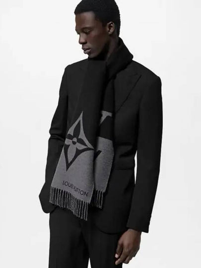 Men's Graphic Dual Scarf Black - LOUIS VUITTON - BALAAN 2