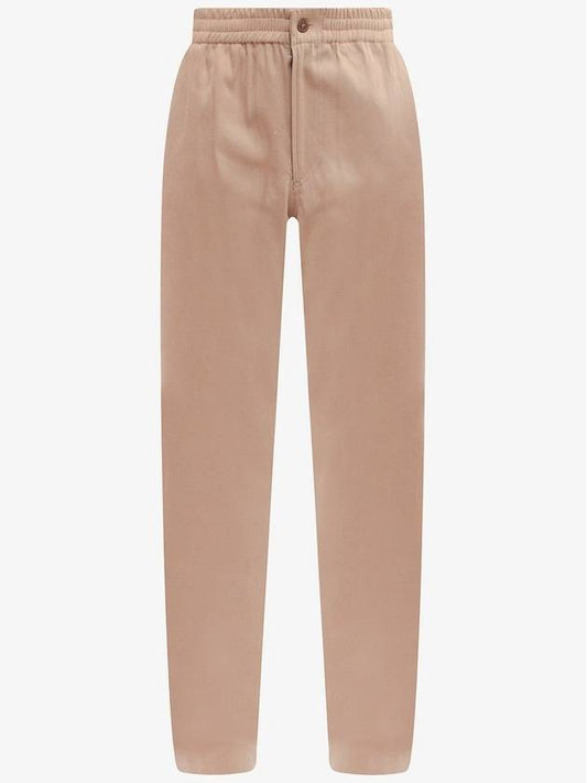 Elastic Waistband Straight Pants Beige - A.P.C. - BALAAN 1