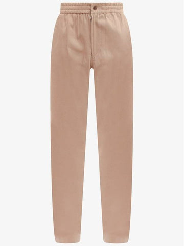 Elastic Waistband Straight Pants Beige - A.P.C. - BALAAN 1