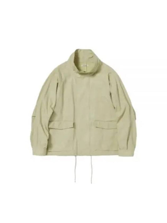 WASH ED HARD TWIST CANVAS BLOUSON KHAKI BEIGE A24SB01OC washed hard twist canvas blouson - AURALEE - BALAAN 1