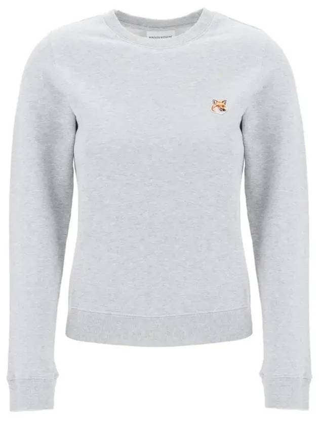 Fox Head Patch Regular Sweatshirt Grey - MAISON KITSUNE - BALAAN 2