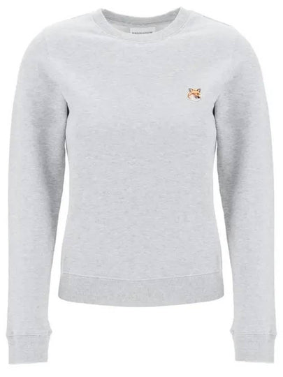 Fox Head Patch Regular Sweatshirt Grey - MAISON KITSUNE - BALAAN 2