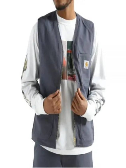 Arbor Cotton Canvas Vest Grey - CARHARTT WIP - BALAAN 2