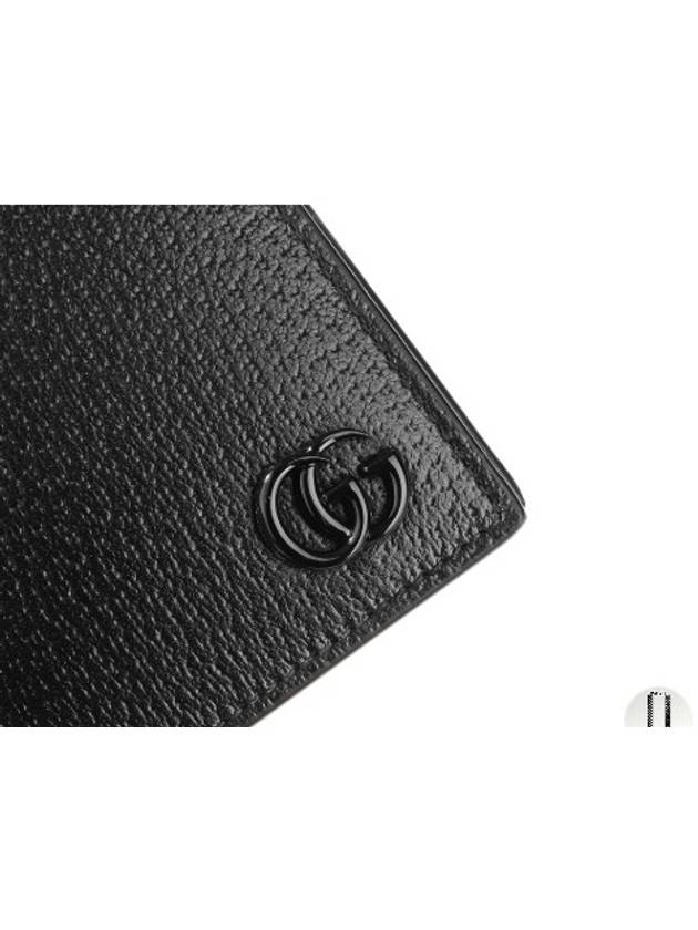 GG Marmont Leather Half Wallet Black - GUCCI - BALAAN 5