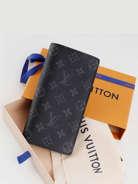 Brazza Monogram Long Wallet Black - LOUIS VUITTON - BALAAN 2