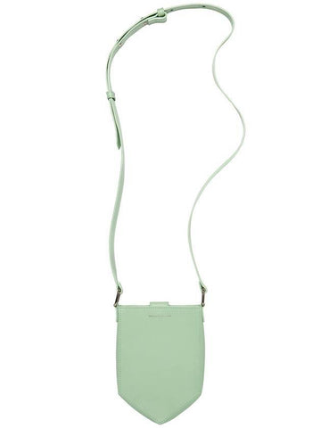 Neck Cross Pouch Bag Mist Green - MAISON KITSUNE - BALAAN.