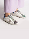 Superstar Leopard Low Top Sneakers Blue White - GOLDEN GOOSE - BALAAN 2