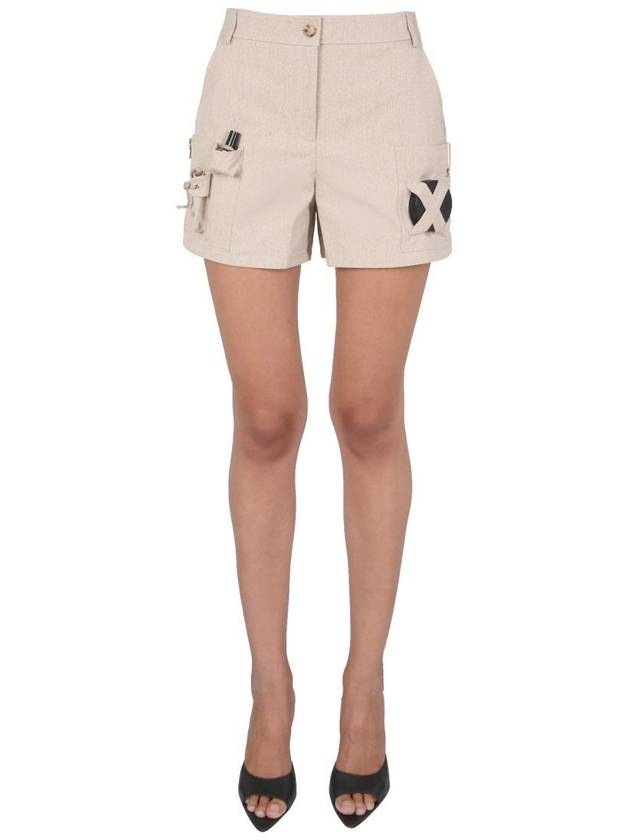 Women's Safari SAFARI Kit Essential Shorts Beige - MOSCHINO - BALAAN 2