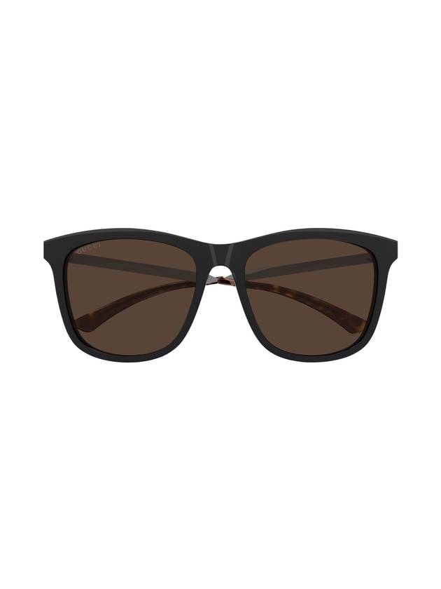eyewear horn-rimmed sunglasses brown - GUCCI - BALAAN.