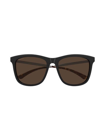 eyewear horn-rimmed sunglasses brown - GUCCI - BALAAN.