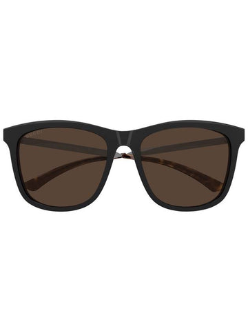 eyewear horn-rimmed sunglasses brown - GUCCI - BALAAN 1