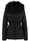 BOED fur quilting padded jacket black 1A000 95 595FE 999 - MONCLER - BALAAN 1