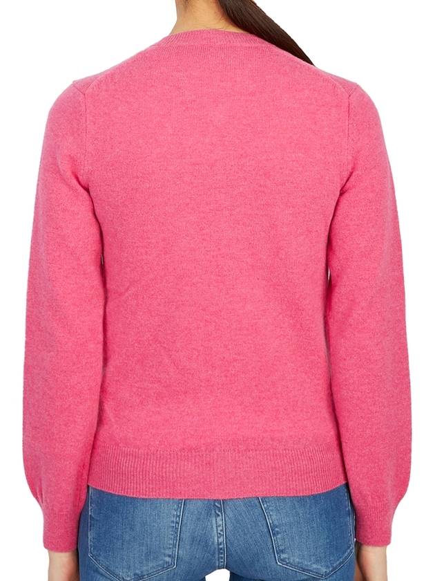 Play Women's Small Red Wappen Cardigan P1 N079 4 Pink - COMME DES GARCONS PLAY - BALAAN 6