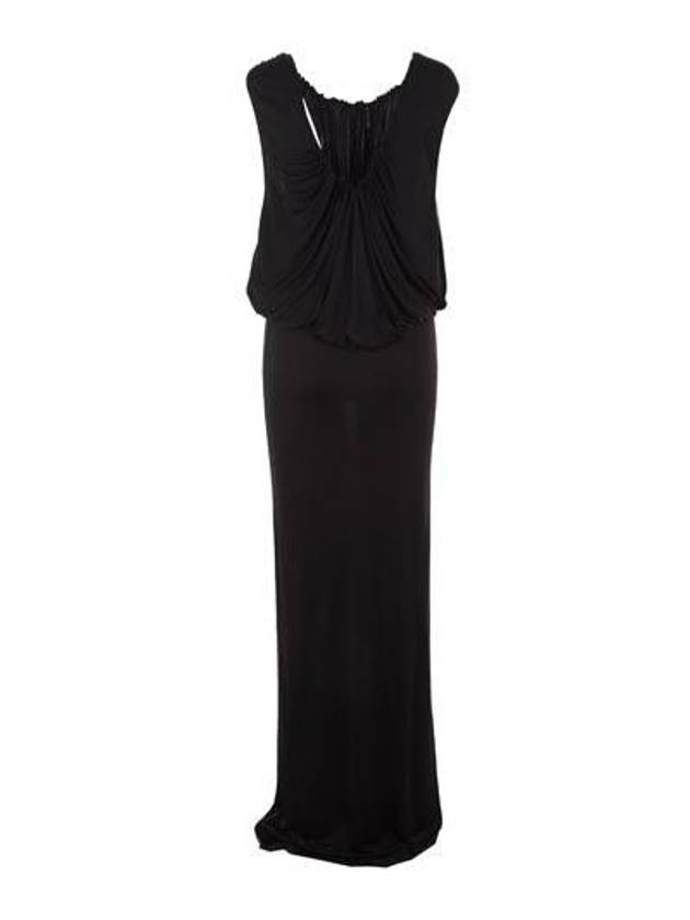 Sleeveless Long Dress Black - SAINT LAURENT - BALAAN 4