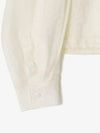 Pre-order delivery June 3 Silk Drape Scarf Blouse Cream - NOIRER FOR WOMEN - BALAAN 6