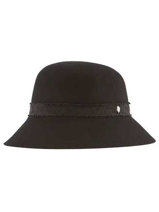 Hat HAT51416 BK Emani Black Boucle Wool Cloche Women's Bucket Hat - HELEN KAMINSKI - BALAAN 1