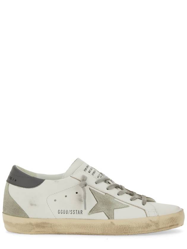 Superstar Leather Low Top Sneakers Grey White - GOLDEN GOOSE - BALAAN 3