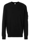 Lens Wappen Knit Top Black - CP COMPANY - BALAAN 1