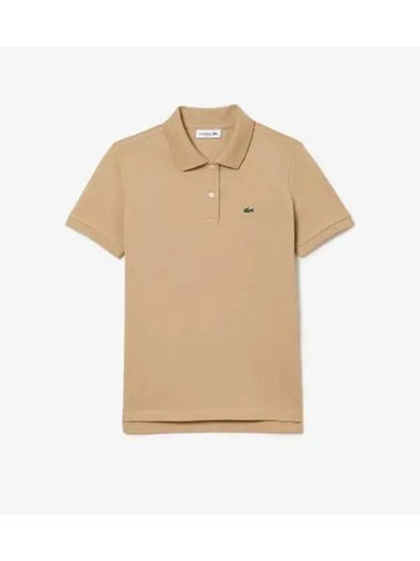 Women s 2 button regular fit polo shirt beige - LACOSTE - BALAAN 1