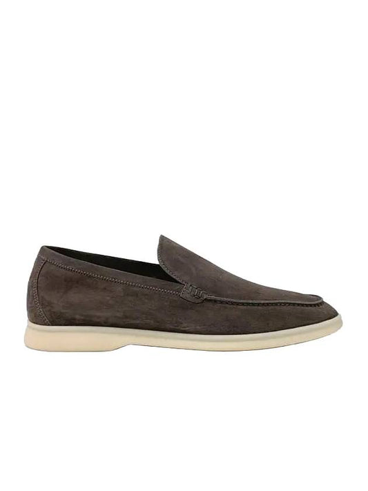 Summer Walk Suede Loafers Warm Grey - LORO PIANA - BALAAN 1