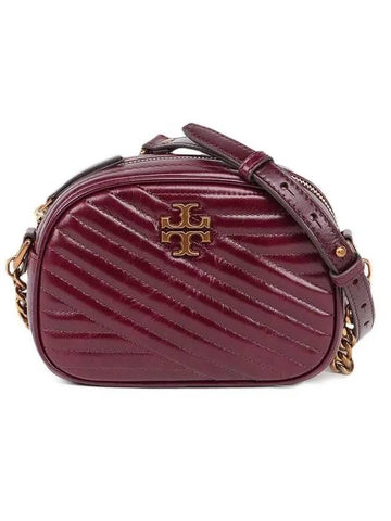 Women's Kira Glazed Camera Shoulder Bag Red - TORY BURCH - BALAAN 1