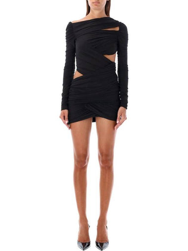 The Attico Cut Out Drap Mini Dress - THE ATTICO - BALAAN 1