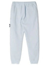 Compass Patch Cotton Jersey Track Pants Sky Blue - STONE ISLAND - BALAAN 3