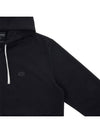 Men's Logo Hooded Zip-Up Black - EMPORIO ARMANI - BALAAN.