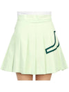 Women's Naomi Pleated Skirt Green - J.LINDEBERG - BALAAN 7