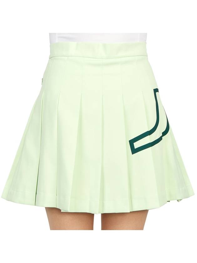 Women's Naomi Pleated Skirt Green - J.LINDEBERG - BALAAN 7