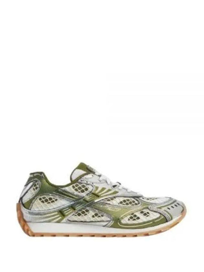 Orbit Mesh Rubber Low Top Sneakers Green - BOTTEGA VENETA - BALAAN 2