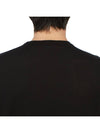 Men's Crew Neck Cotton Knit Top Black - DRUMOHR - BALAAN 8