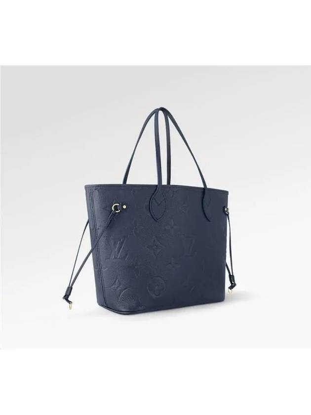 Neverfull MM Monogram Empreinte Tote Bag Navy - LOUIS VUITTON - BALAAN 4