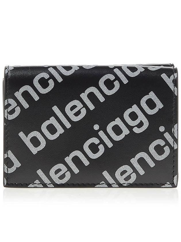 All-Over Logo Tri-Fold Half Wallet Black - BALENCIAGA - BALAAN 2