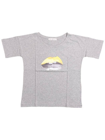 Margo Round Neck TShirt Gray G28WP812 A6 - GOLDEN GOOSE - BALAAN 1