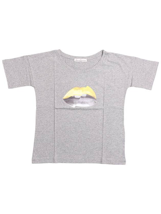 Margo Round Neck TShirt Gray G28WP812 A6 - GOLDEN GOOSE - BALAAN 1