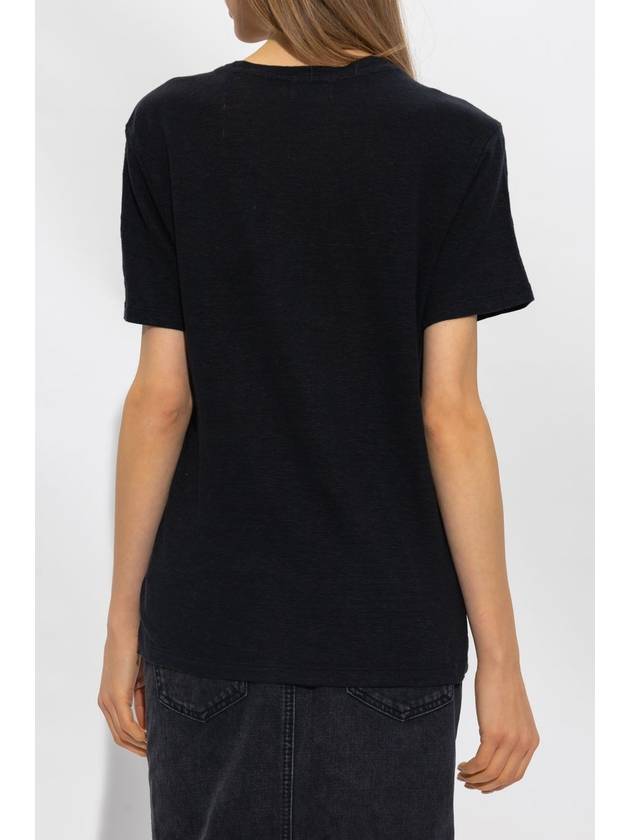 Marant Etoile ‘Zewel’ T-shirt, Women's, Black - ISABEL MARANT - BALAAN 4