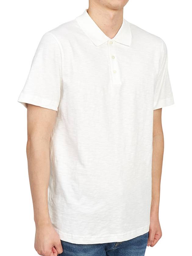 Bronn Cotton Short Sleeve Polo Shirt White - THEORY - BALAAN 4